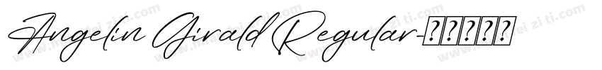Angelin Girald Regular字体转换